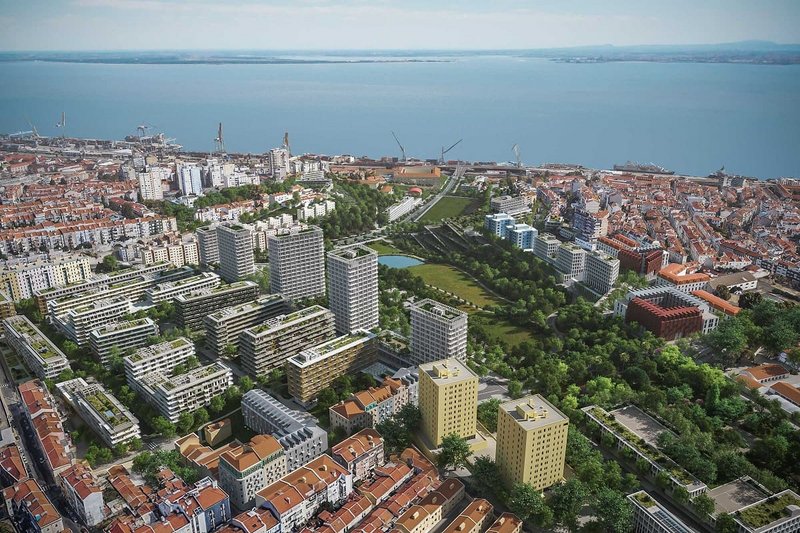 A alteração ao Plano de Urbanização do Vale de Santo António viabiliza o desenvolvimento de um novo bairro sustentável, com aproximadamente 2 400 habitações