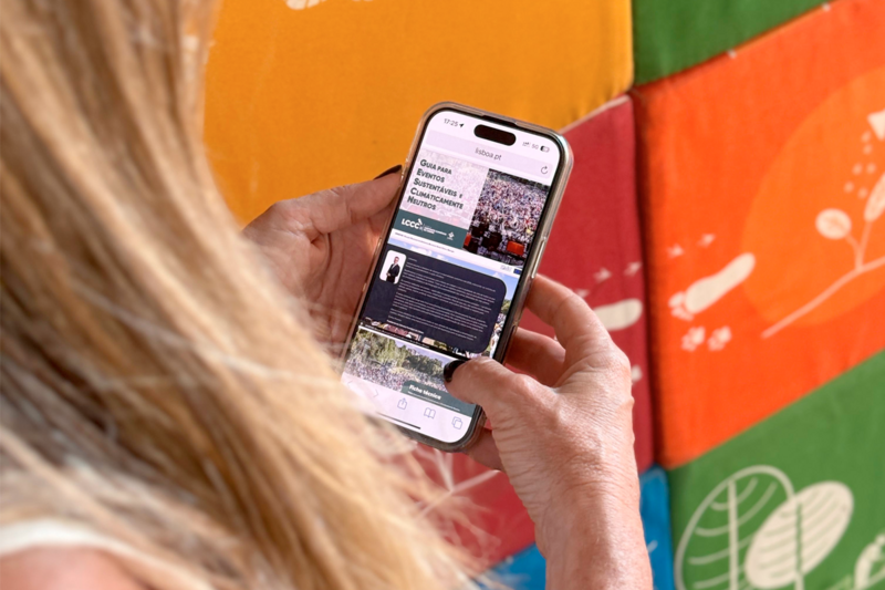 Guide to sustainable and climate-neutral events presented in Lisbon