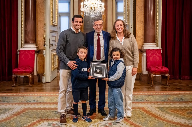 The Lufinha family received at the Lisbon City Hall - Salão Nobre